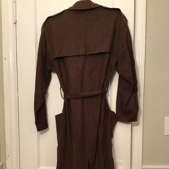 RARE Christy Dawn The Marlow Trench Hickory **See Photos for Color** - Picture 6 of 7